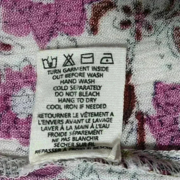 Billabong Flowered Tunic, long-sleeved  Boho Beachy - Picture 5 of 9